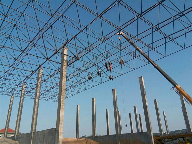 长沙加气站钢结构网架案例10